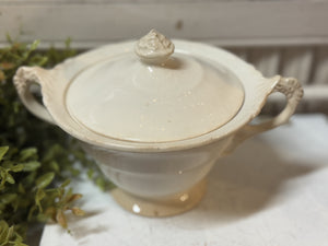 Vintage CROWN POTTERIES CO. Ironstone Sugar