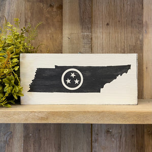 Handmade Tristar State Reclaimed Wood Sign