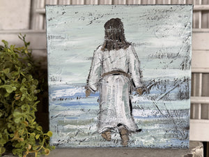 Jill Harper 8" Matthew 14:22-33 Canvas Art