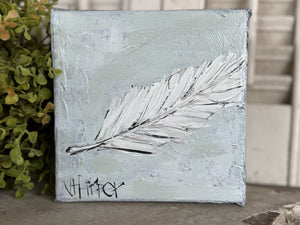 Jill Harper 5" Feather Canvas Art