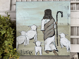 Jill Harper 8" The Good Shepherd Canvas Art