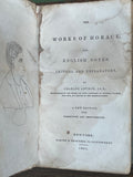 Antique Book The Works of Horace 1841