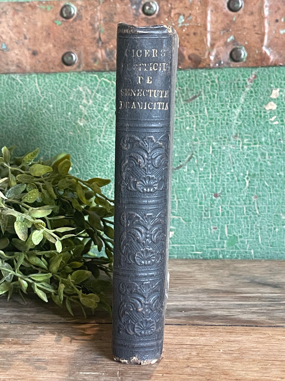 Antique Latin Book De Officiis Libre Tres 1850