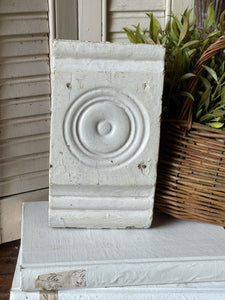 Vintage Bullseye Plinth Architectural Salvage