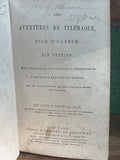 Antique Book Les Adventures De Telemaque 1850