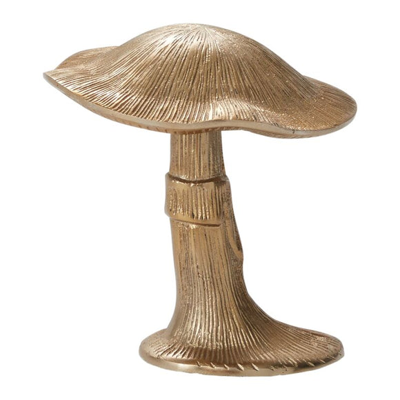 Gold Mushroom Sculpture