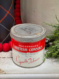 Spruce Groves + Pine 26oz Soy Candle in Vintage McDonal’s British Consols Tin