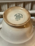 Vintage CROWN POTTERIES CO. Ironstone Sugar