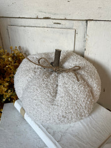 Large Handmade French Terry Cloth Pumpkin