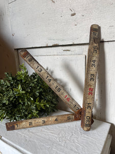 Vintage Foldable Measuring Stick