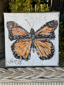 Jill Harper 6" Butterfly Canvas Painting