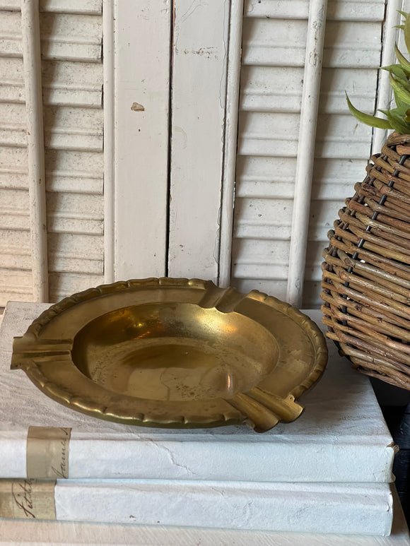 Vintage Brass Ashtray