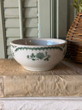 Vintage Green and White Shenango China Bowl Made in PA.