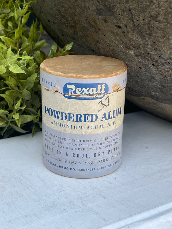 Vintage Rexall Powdered Alum Medicine