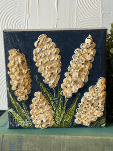Jill Harper 6" Heavy Texture Floral Canvas Art