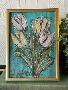 Jill Harper 5" x 7" Tulips Framed Canvas Art