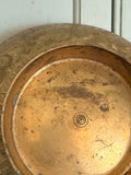 Vintage Brass Etched Bowl Made in India