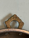 Vintage Copper Mold With Floral Detail Made in Korea