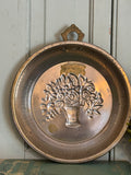 Vintage Copper Mold With Floral Detail Made in Korea