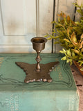 Vintage Brass Butterfly Candle Stick Holder