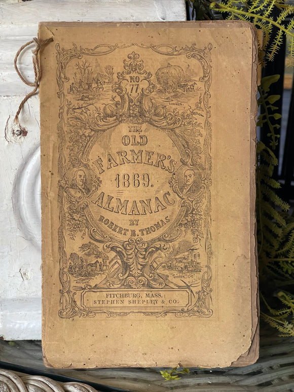 Antique The Old Farmer's Almanac 1869