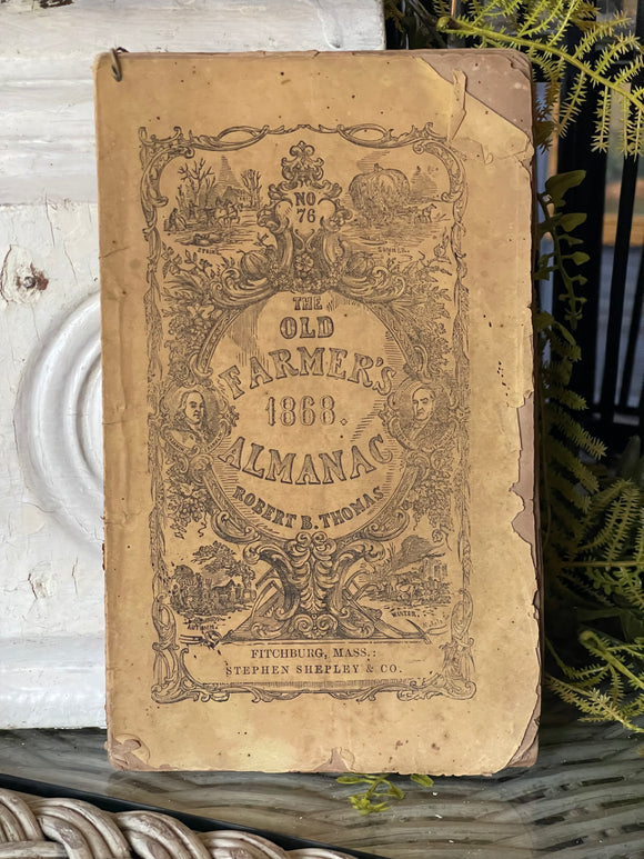 Antique The Old Farmer's Almanac 1868