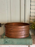 Vintage Copper on Brass Planter Made in India