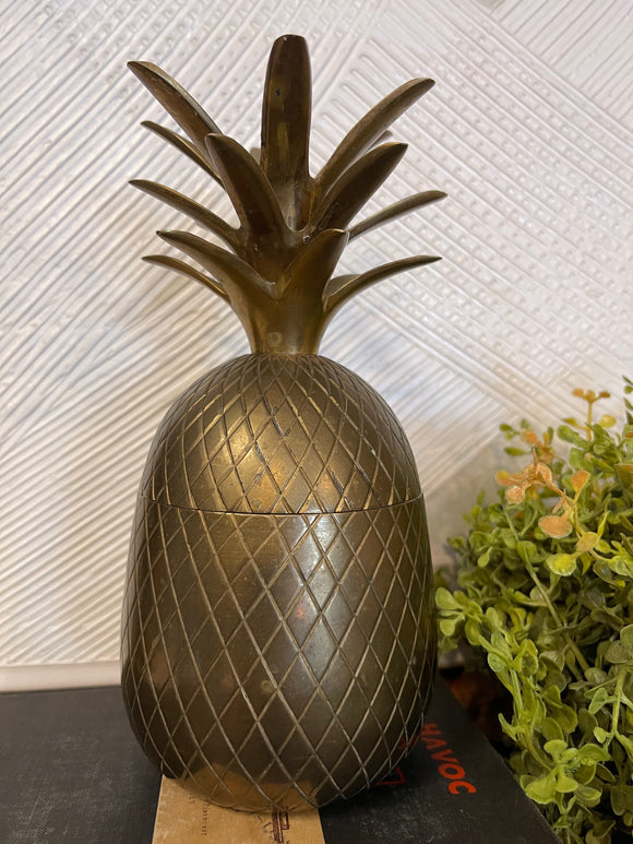 Vintage Brass Pineapple Trinket Dish