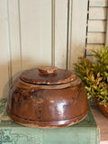 Antique Pottery Crock with Lid