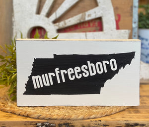 Handmade Murfreesboro Reclaimed Wood Sign