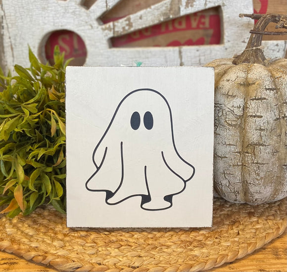 Handmade Ghost Reclaimed Wood Sign