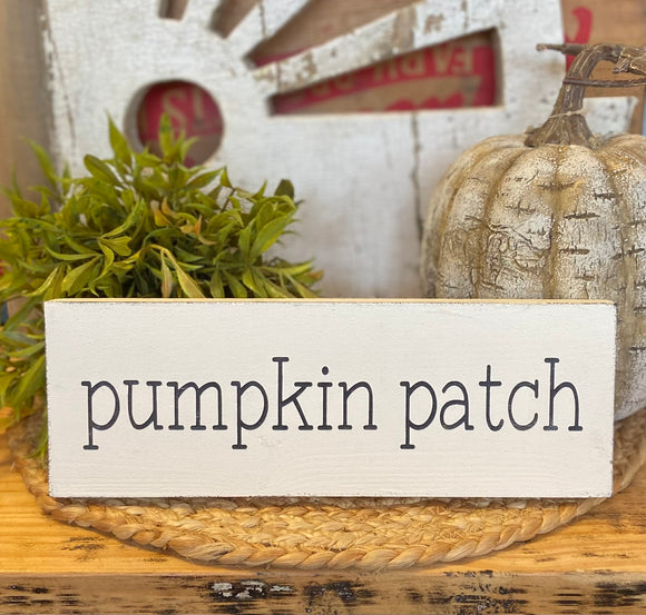 Handmade Pumpkin Patch Reclaimed Wood Sign