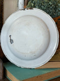 Vintage White Enamel Plate