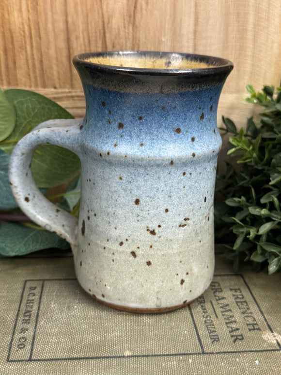 Vintage Grey and Blue Studio S Pottery Mug