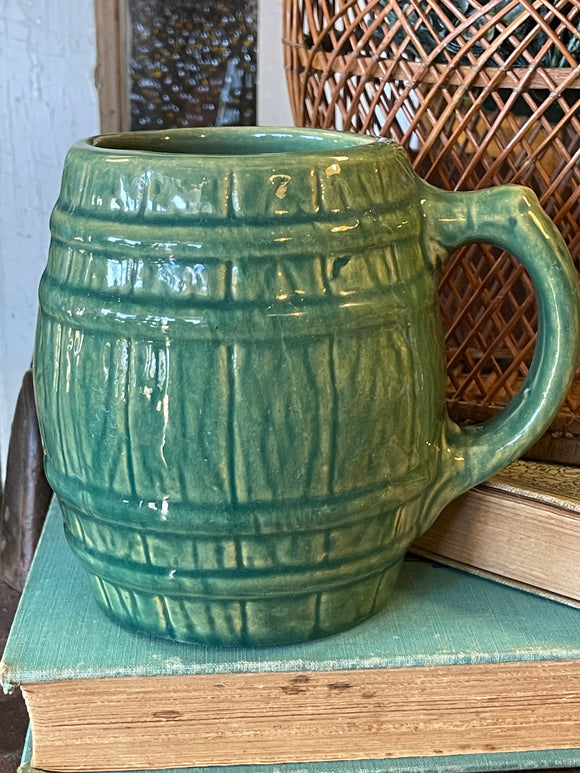 Vintage Green Barrel Mug