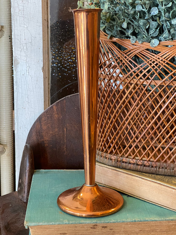 Vintage Copper Bud Vase