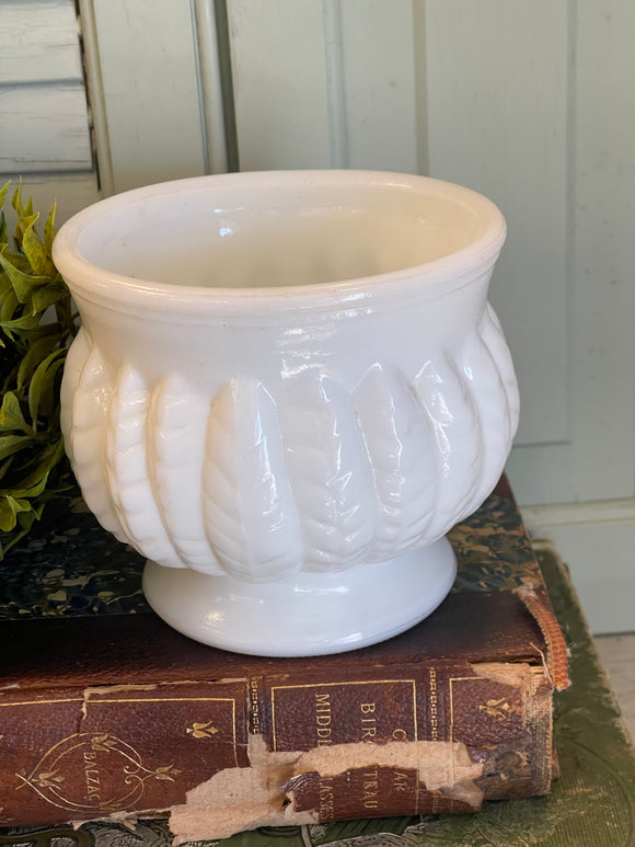 Vintage Randall Milk Glass Planter