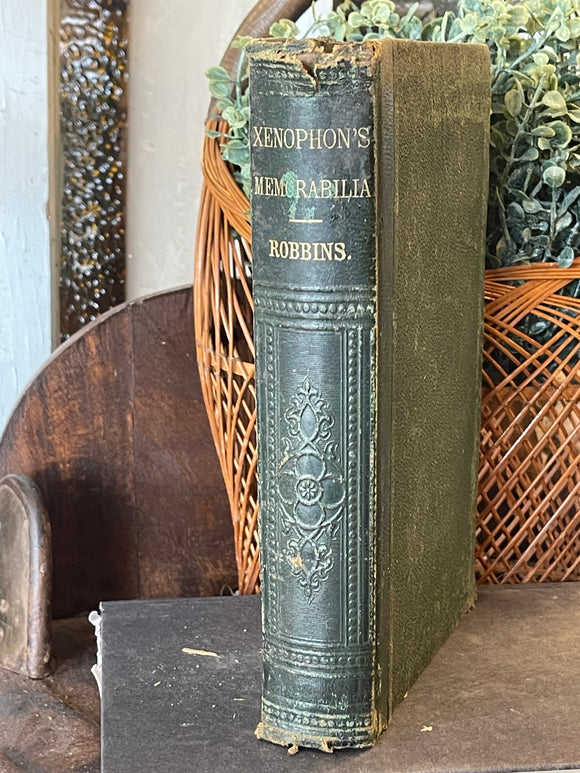 Antique Book Xenophon's Memorabilia of Socrates 1872