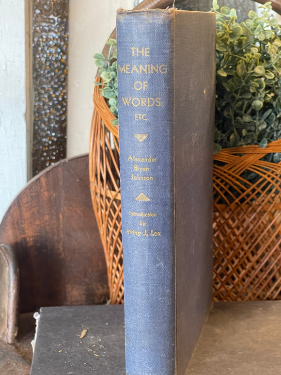 Vintage Book The Meaning of Words 1948