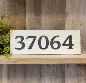 Handmade 37064 Zip Code Reclaimed Wood Sign