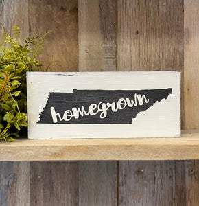Handmade Homegrown Reclaimed Wood Sign