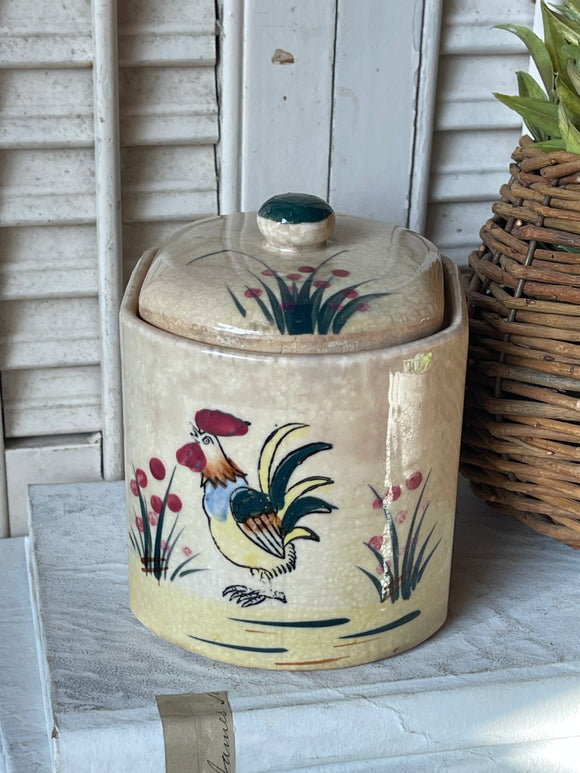 Vintage Rooster Canister Made in Japan