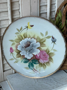 Vintage Hanging Hand Painted Plate Made in Japan