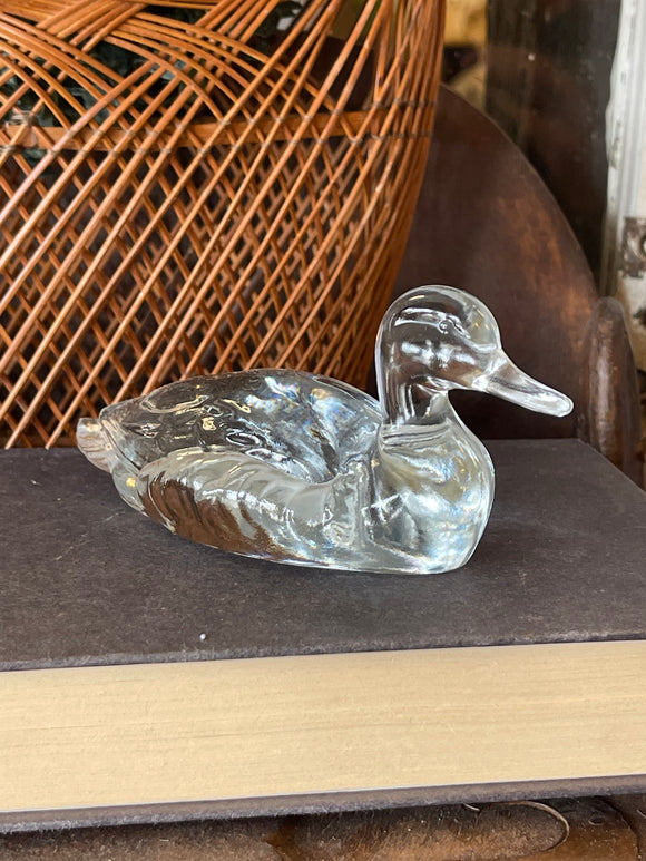 Fenton Glass Duck Figurine