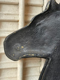 Vintage Percheron Brass Horse Bookends