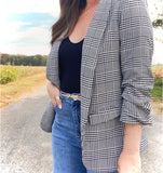 Madeline Plaid Blazer