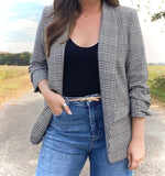 Madeline Plaid Blazer