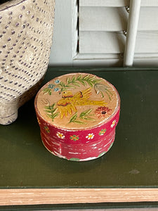 Small Folk Art Painted Box