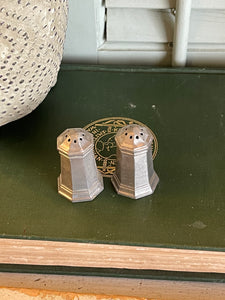 Vintage Gorham Pewter Salt and Pepper Shaker Needs Cork