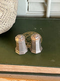 Vintage Gorham Pewter Salt and Pepper Shaker Needs Cork